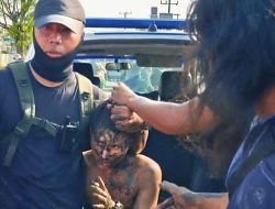 POMAL Belawan Tangkap Terduga Begal Sadis di Kampung Kolam, Warga Luapkan Emosi.