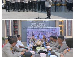 Polres Labusel Gelar Simulasi Sispam Mako, Kapolres Tekankan Tindakan Humanis dan Profesional.