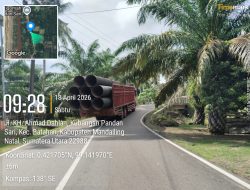 Perusahaan Diduga Langgar Batas Tonase, Jembatan Langgune kembali Terancam Rusak Parah.