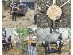 Polres Langkat Tangani Penemuan dan Disposal Ranjau Darat Peninggalan Perang di Tanjung Pura