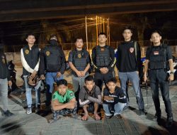 Tim Reaksi Cepat Kota Medan Berhasil Mengamankan 3 Pelaku Tawuran Di Jalan Marindal Tepatnya Di Perkuburan Cina.