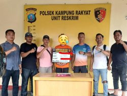 Polsek Kampung Rakyat Amankan Seorang Pengedar, Ungkap Peredaran Kasus Sabu di Perlabian.