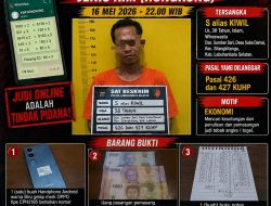 POLRES LABUHANBATU SELATAN UNGKAP KASUS JUDI ONLINE JENIS KIM HONGKONG.