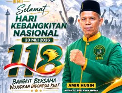 Ketua BMI Kota Medan Ucapkan Selamat Hari Kebangkitan Nasional ke-118.