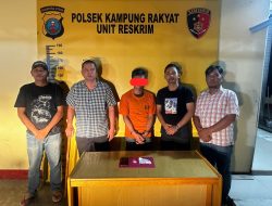 Polsek Kampung Rakyat Tangkap Pengedar Sabu di Perlabian Dengan Barang Bukti Sabu 2,01 Gram.