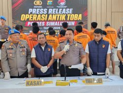 Sat Narkoba Polres Simalungun Torehkan Rekor Terbaik, Operasi Antik Toba 2026 Ringkus 53 Tersangka Dan Sita Lebih Dari Satu Kilogram Narkoba.