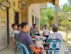 Polsek Silangkitang adakan Sosialisasi Turun Langsung ke Desa, Ajak Warga Tolak Judi Online, Narkoba dan Pencurian Sawit.