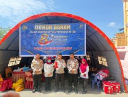 Sambut HUT Bhayangkara ke 80, Polres Labusel Gelar Bakti Kesehatan dan Donor Darah Peduli Kesehatan.