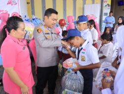Kapolres Langkat Santuni Anak Yatim, Wujud Kepedulian Polri untuk Masyarakat.