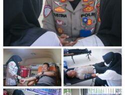 Donor Darah Warnai HUT Polantas ke-71, Satlantas Polres Labusel Hadirkan Semangat Berbagi.