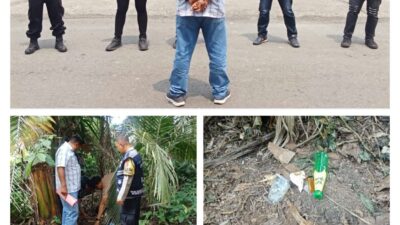 Polsek Kotapinang GSN di Sisumut Sisir Lokasi Diduga Jadi Tempat Transaksi Narkotika.