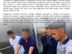 *Ka.KPR Rutan Tanjung Pura Laksanakan Pengecekan Berkala Instalasi Listrik dan Sumber Air Minum Demi Mencegah Kerusakan serta Bahaya Lainnya*.