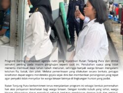 Pemeriksaan Kesehatan Rutin Warga Binaan Rutan Tanjung Pura Gencarkan Program Dokter Keliling ,Langsung ke Blok Hunian di Musim Penghujan.