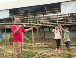 Rutan Kelas IIB Tanjung Pura Lakukan Perawatan Tanaman Labu Siam untuk Dukung Ketahanan Pangan.